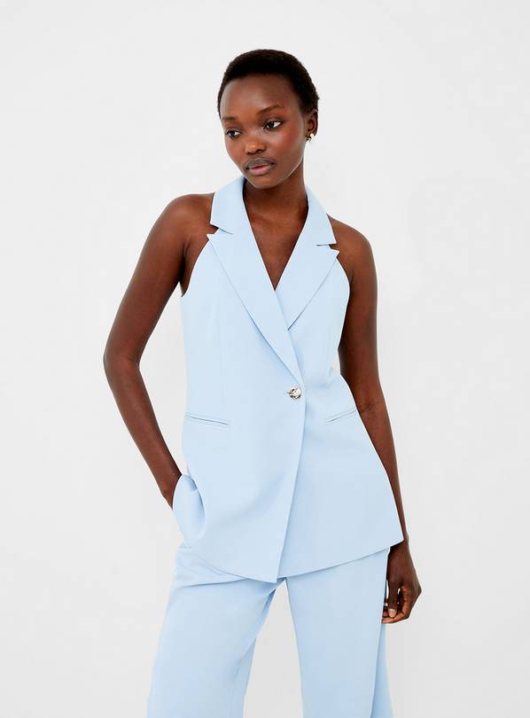 Buy FRENCH CONNECTION Harrie Halter Neck Waistcoat 10 Blazers Tu