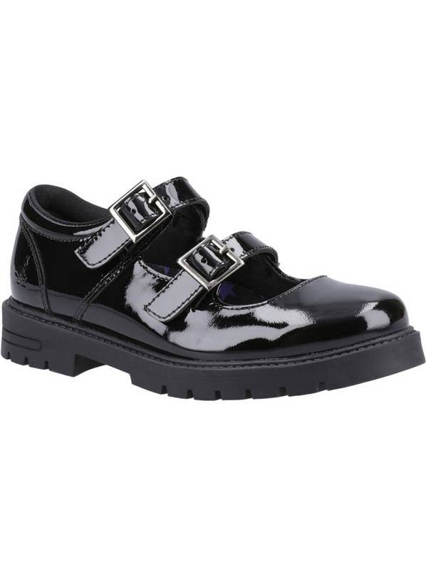 HUSH PUPPIES Ella Patent Junior School Shoes 12 Infant