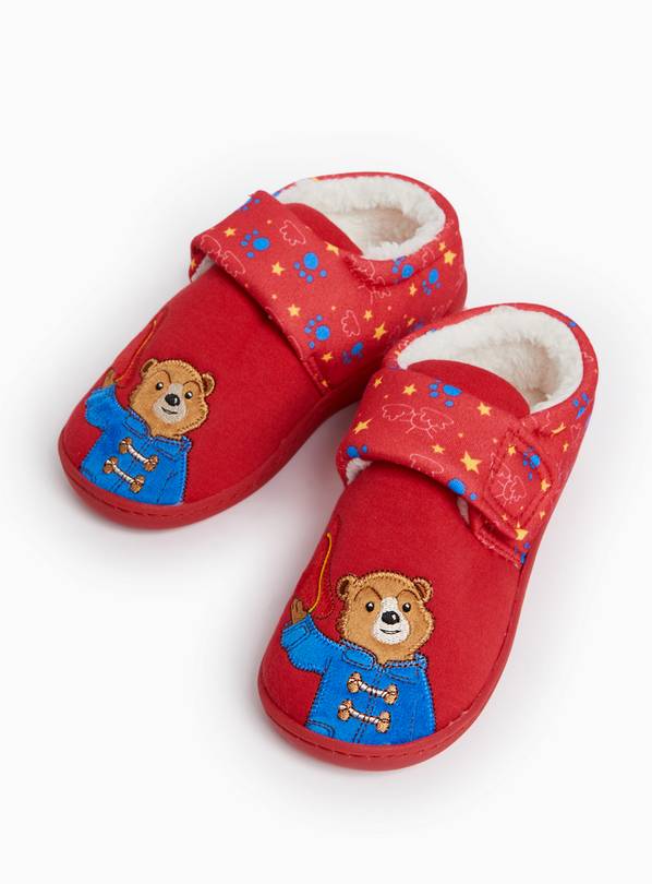 Paddington Printed Fleece Lined Cupsole Slippers 8-9 Infant