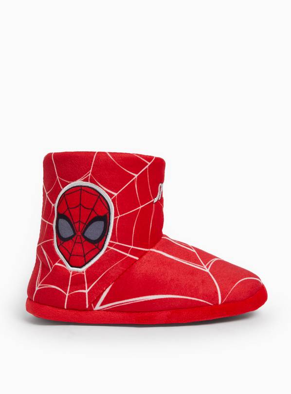 Marvel Spider-Man Red Slipper Booties 10-11 Infant