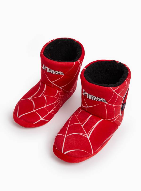 Marvel Spider-Man Red Slipper Booties 6-7 Infant