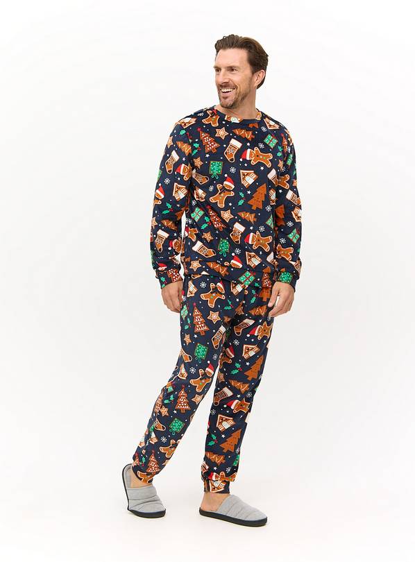 Buy Matching Family Men s Christmas Gingerbread Print Pyjamas S Pyjamas Tu