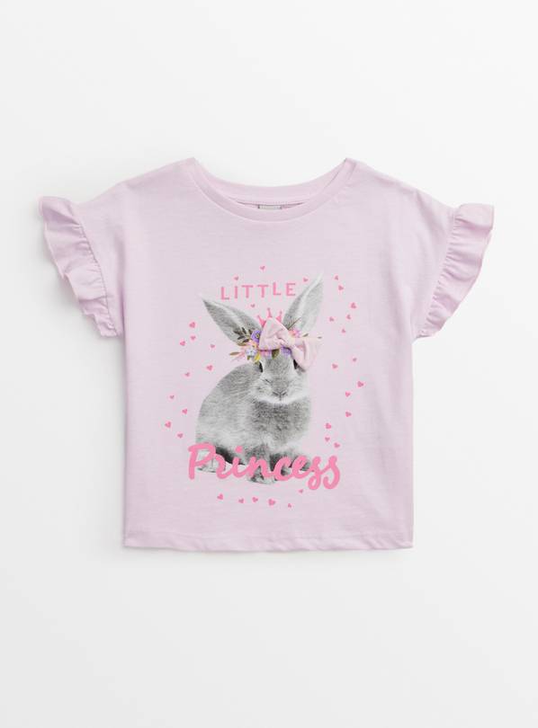 Pink Bow Bunny Printed T-Shirt 1-2 years