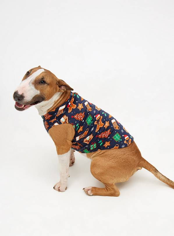 Matching Family Dog's Christmas Gingerbread Jumper L