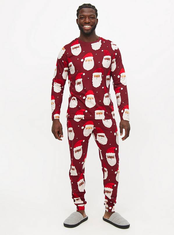 Matching Family Men's Christmas Santa Printed Pyjamas XL