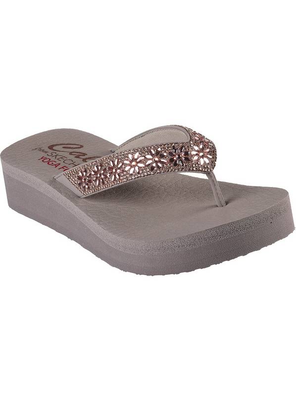 SKECHERS Vinyasa Wild Daisies Sandal Taupe 4