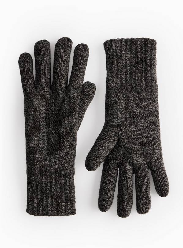 Sock Shop Heat Holders Charcoal Thermal Gloves L/XL