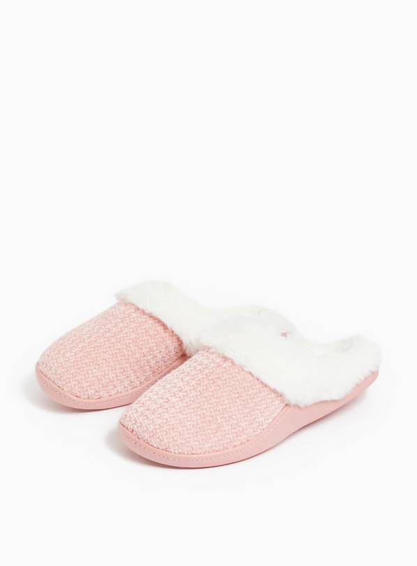 Pink mule slippers on sale