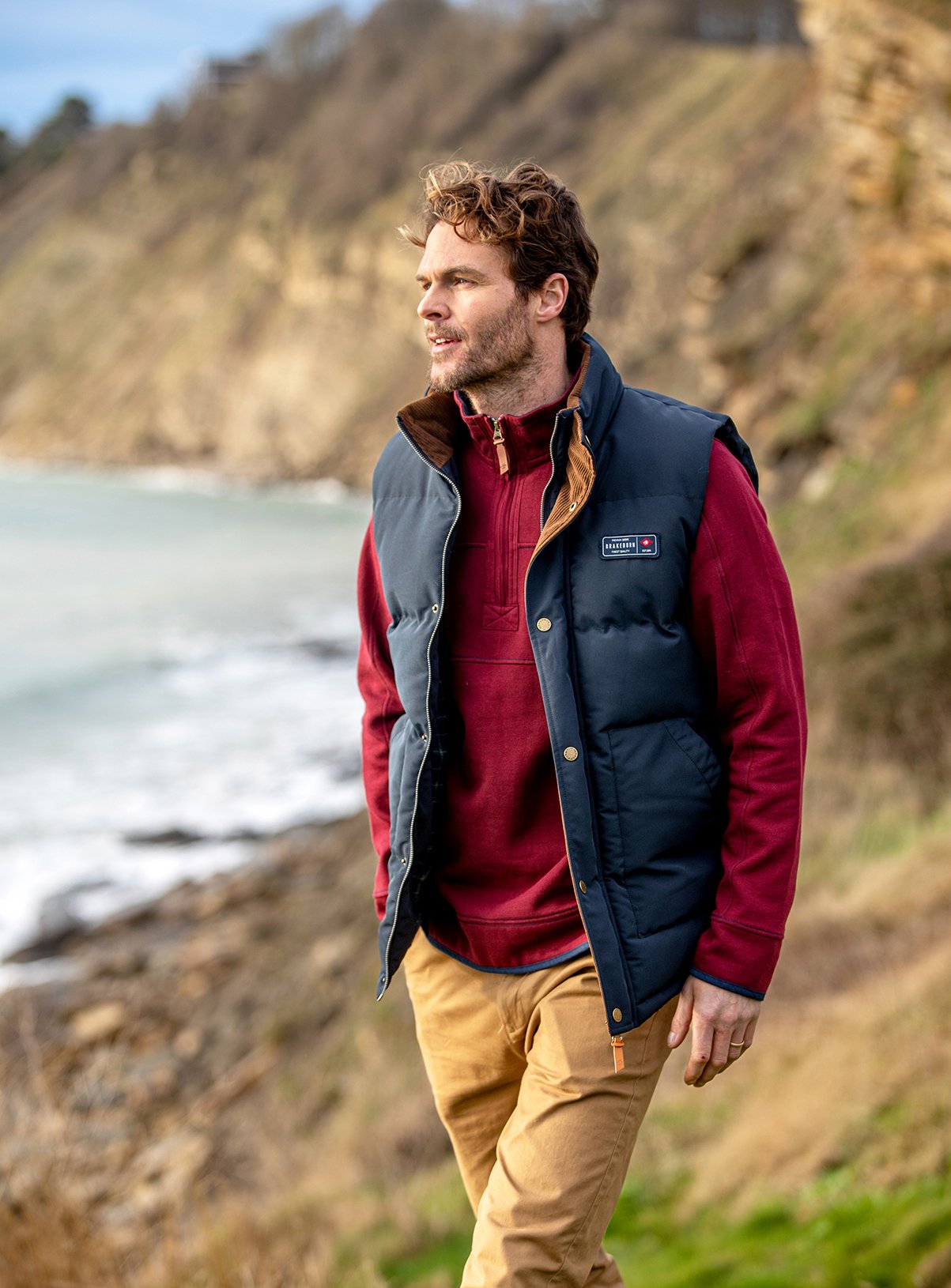 Men's BRAKEBURN Navy Gilet
