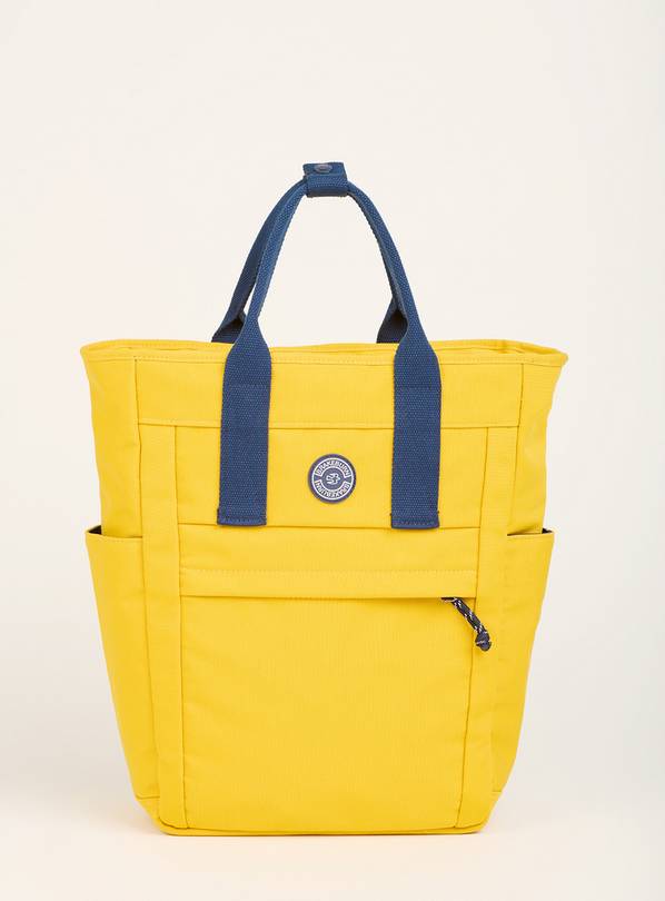 BRAKEBURN Yellow & Navy Tote Backpack One Size