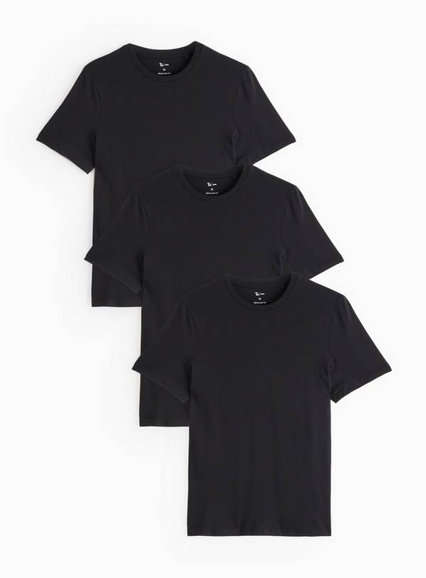 Black Core Short Sleeve T-Shirt 3 Pack XXL