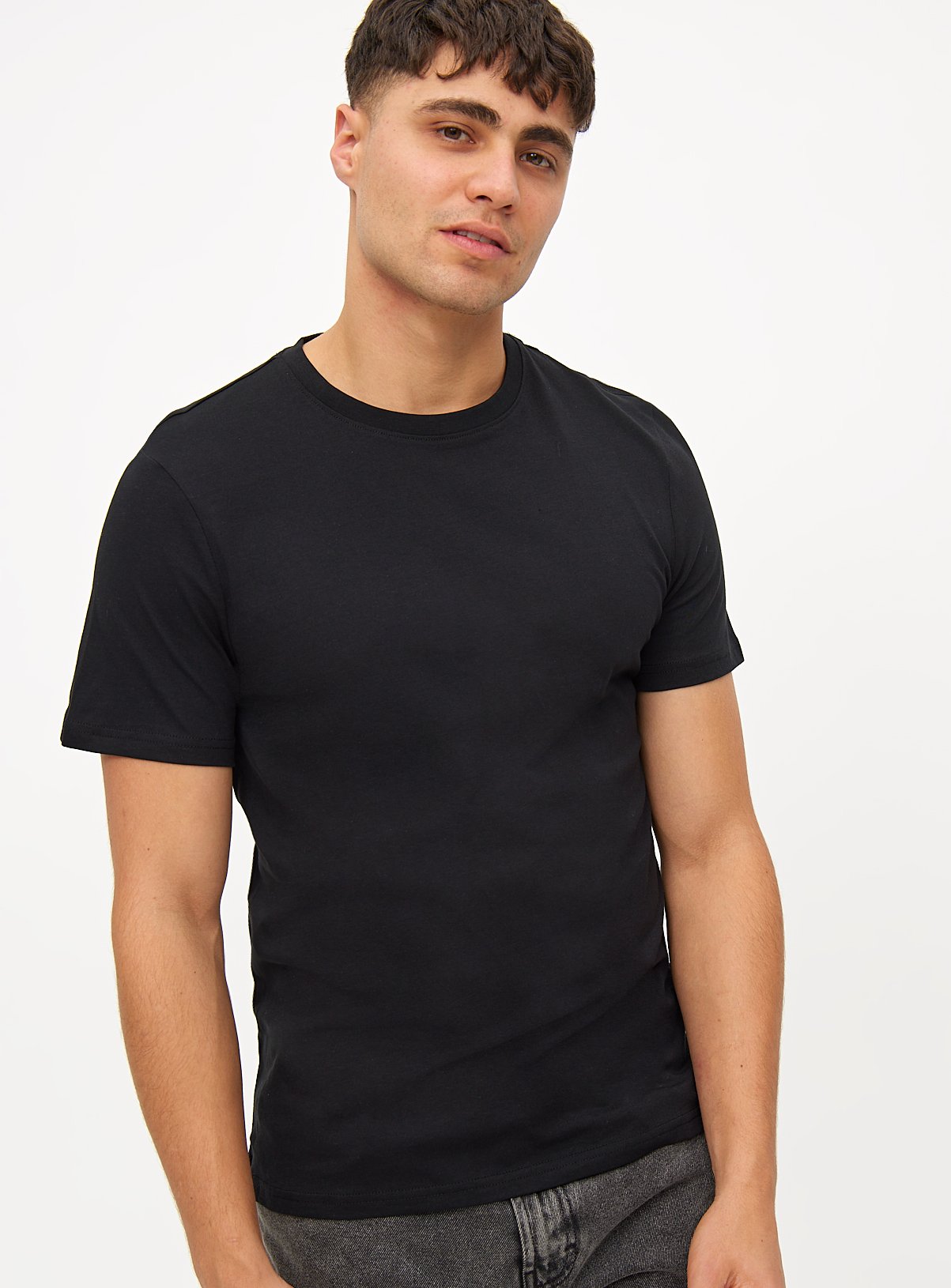Black Core Short Sleeve T-Shirt 3 Pack XXXXL - Image 2 thumbnail