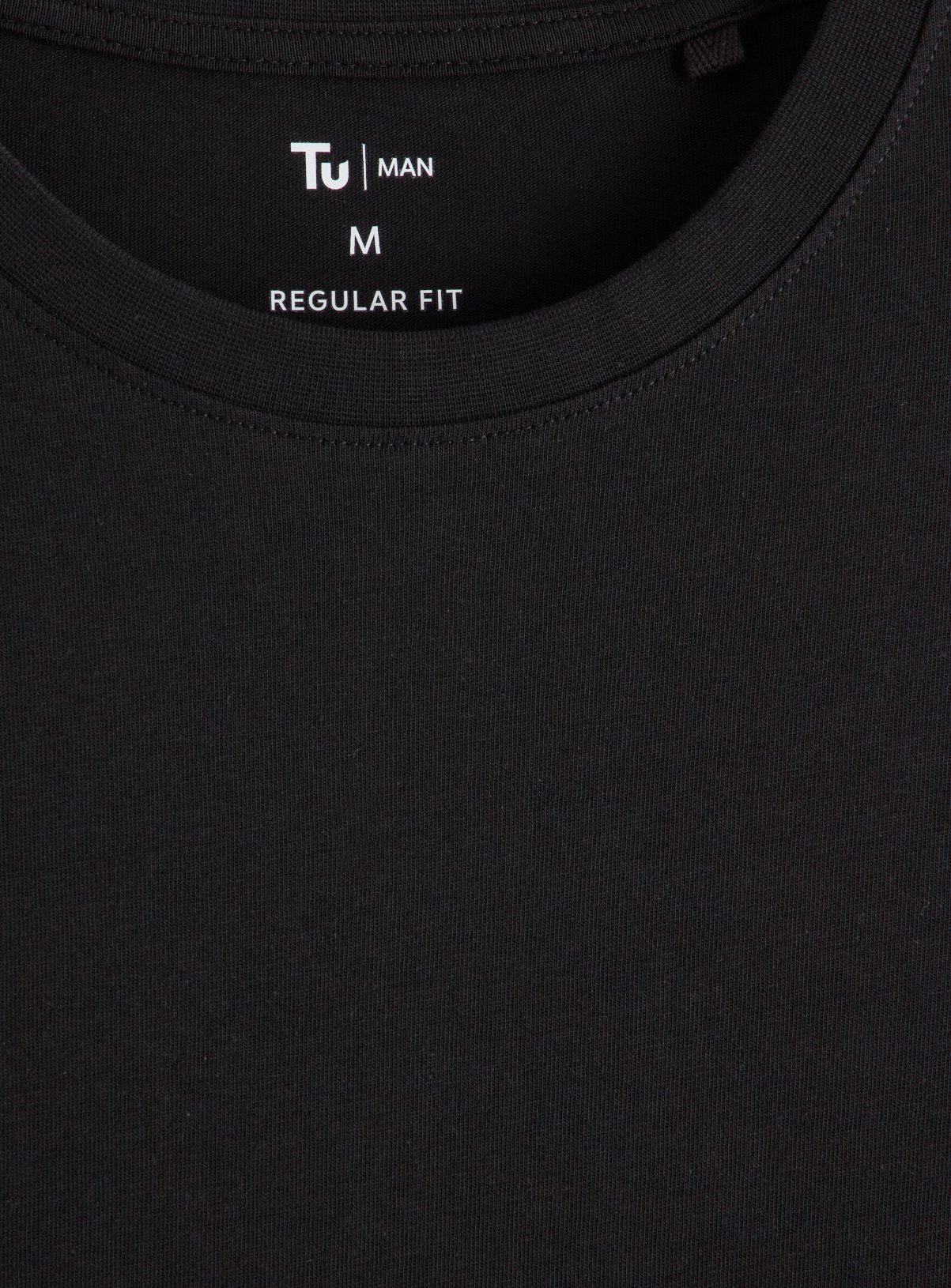 Black Core Short Sleeve T-Shirt 3 Pack XXXXL - Image 4 thumbnail