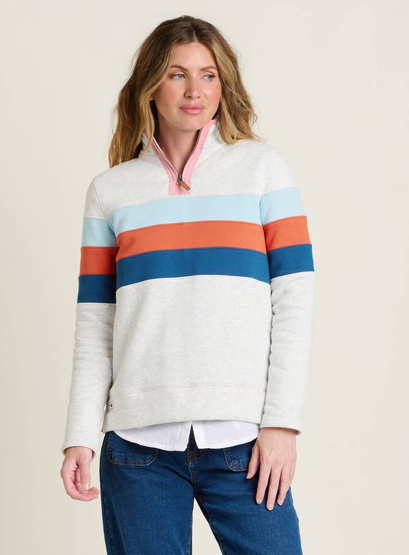 BRAKEBURN Chest Stripe Quarter Knit 14