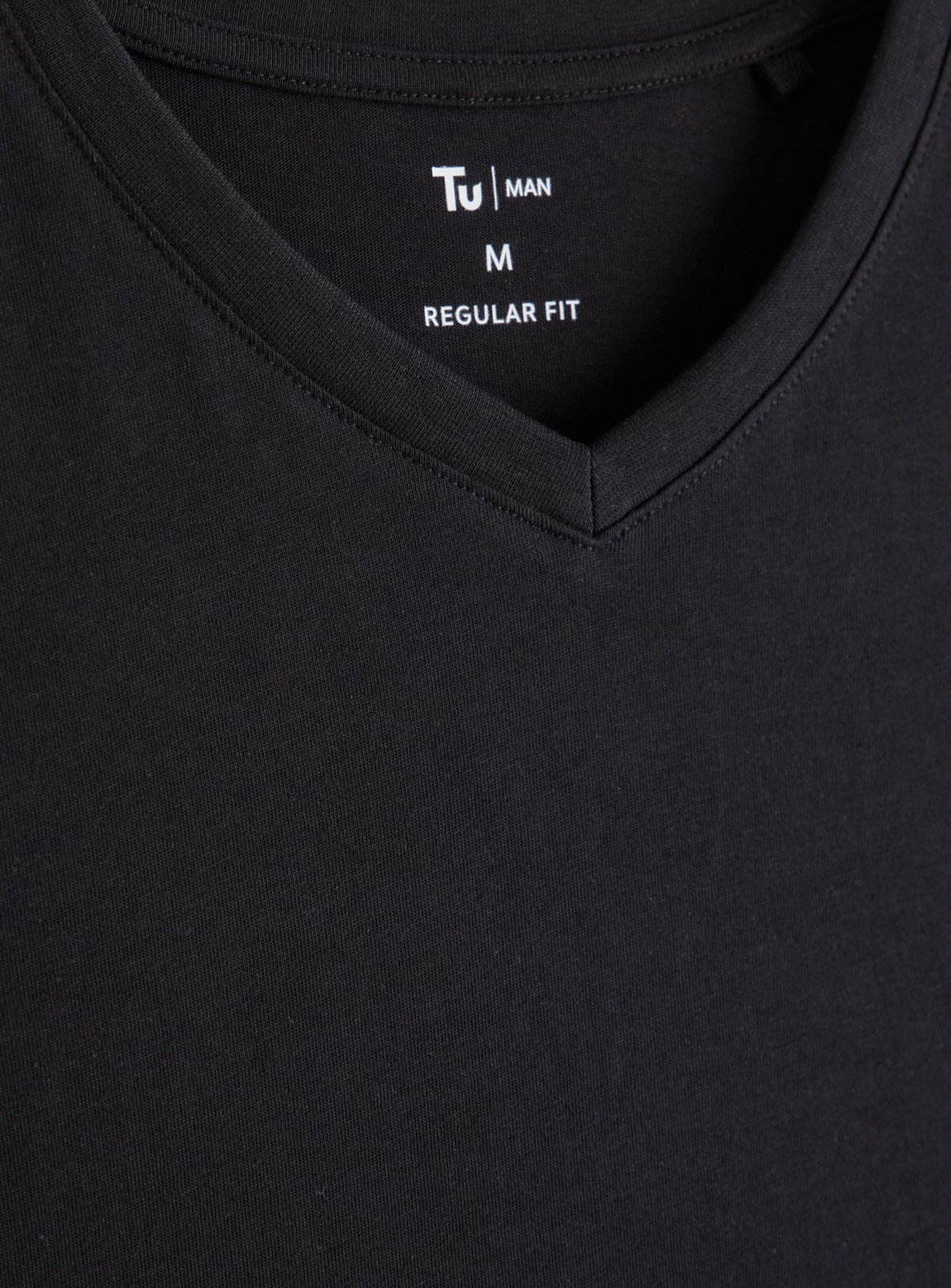 Black Core V-Neck Short Sleeve T-Shirt 3 Pack M - Image 4 thumbnail