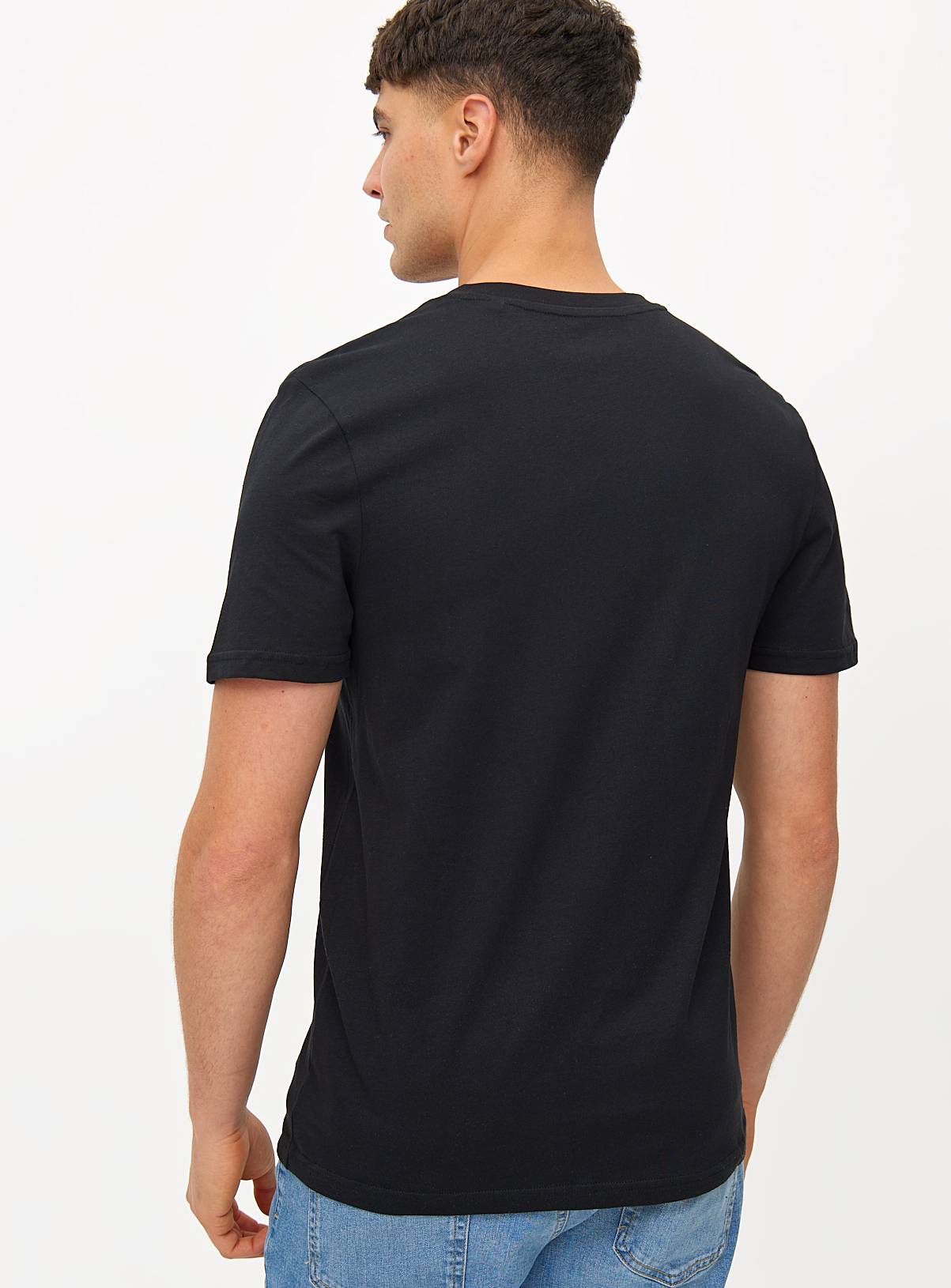 Black Core V-Neck Short Sleeve T-Shirt 3 Pack M - Image 5