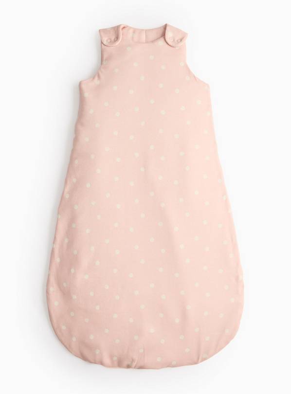 Pink Spot Print 3.5 Tog Sleeping Bag  0-6 Months