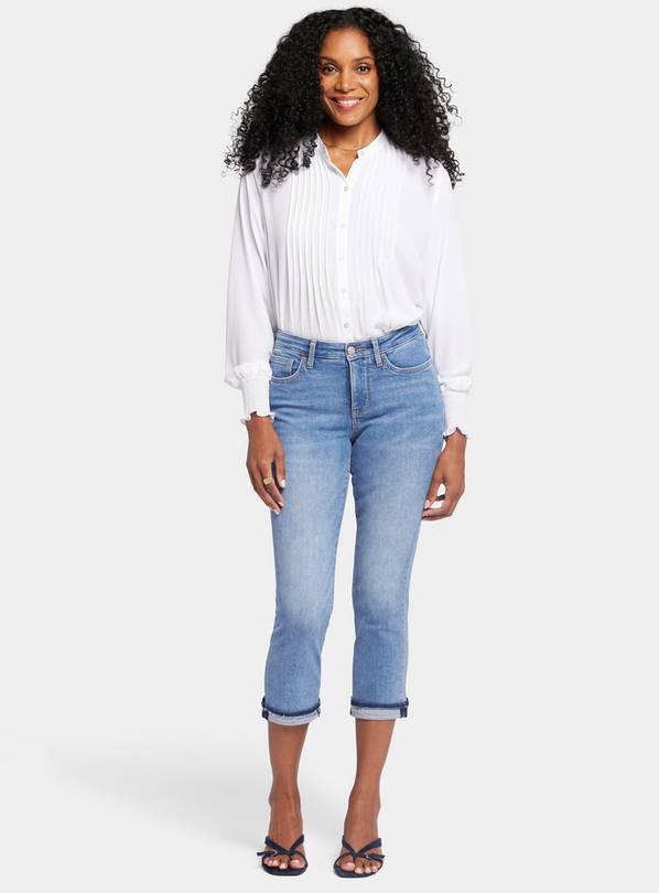 NYDJ Chloe Capri Jeans With Raw Shadow Cuffs 10