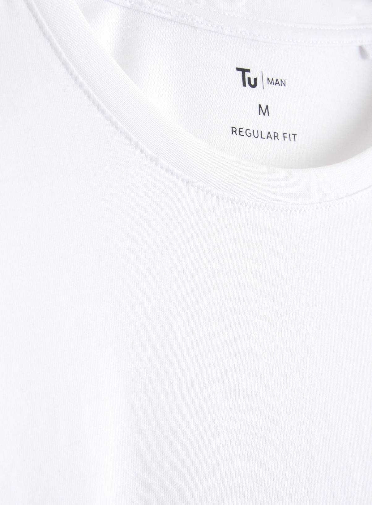 White Long Sleeve T-Shirts 2 Pack XXL - Image 4