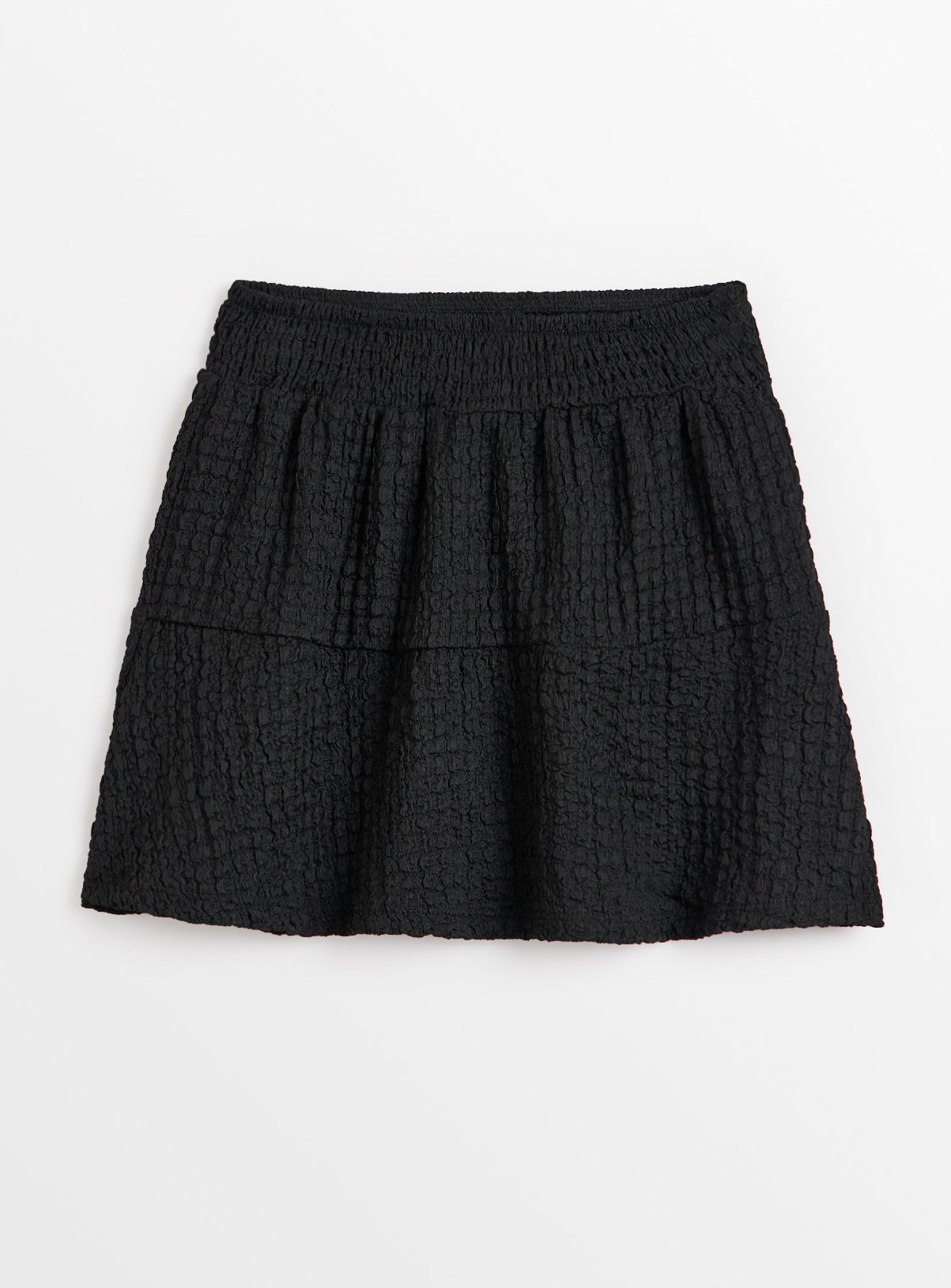 Black Black Bubble Crinkle Skirt - Tu by Sainsbury's