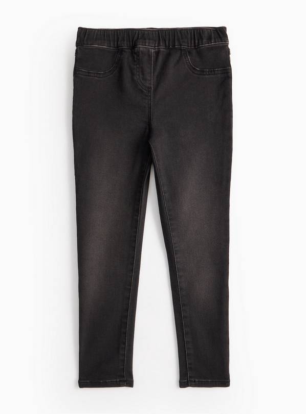 Black Denim Jeggings  9 years