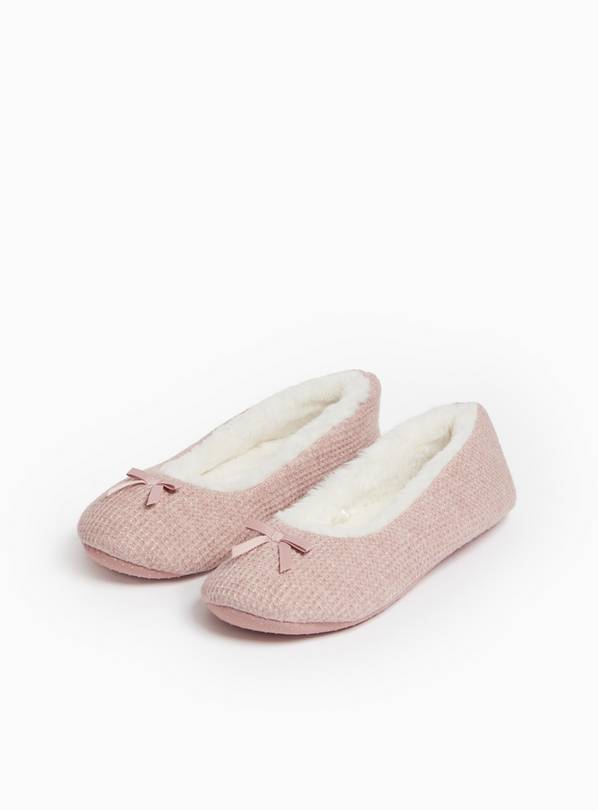 Pink Sparkle Ballerina Slippers 7