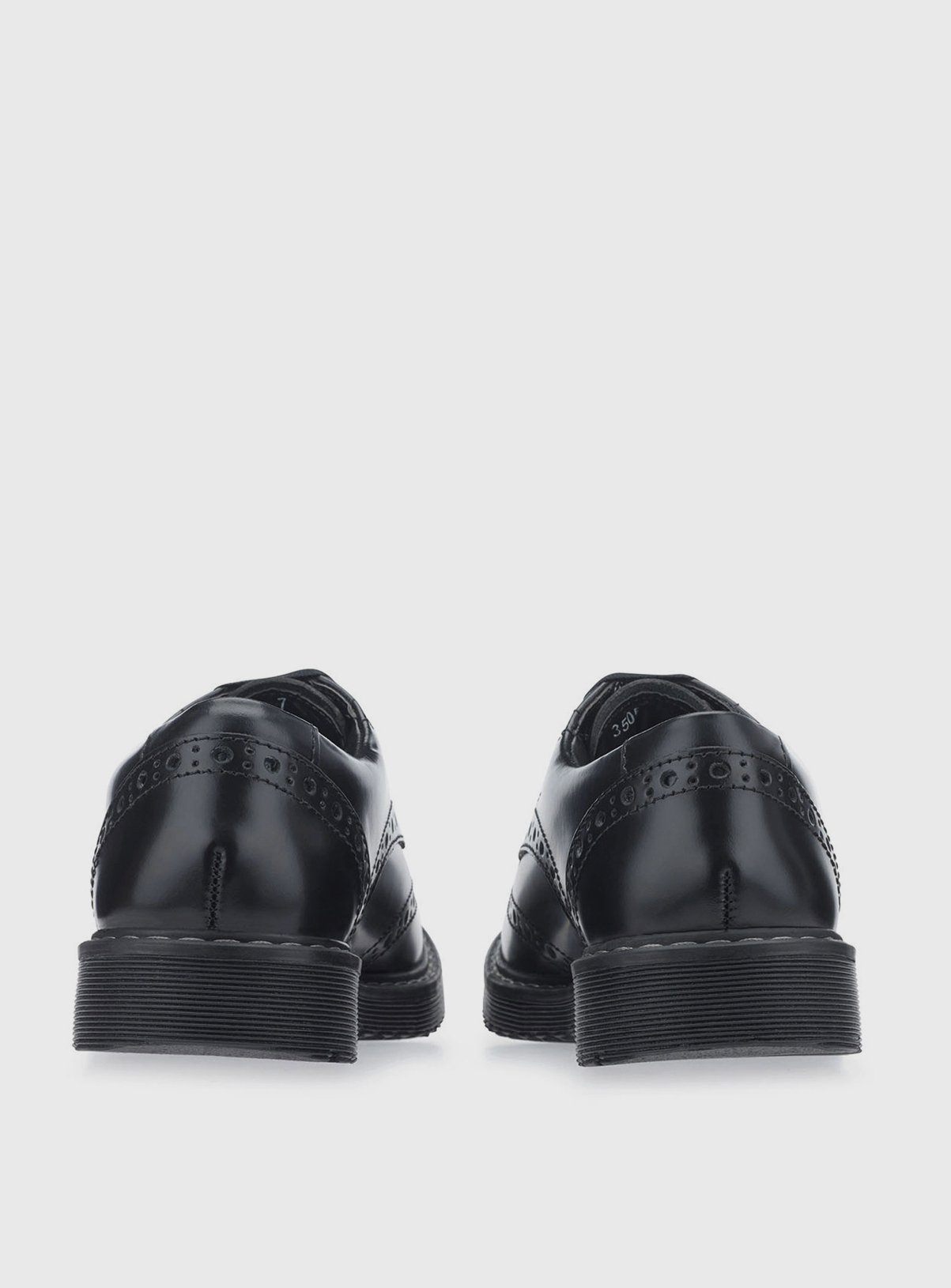 START-RITE Impulsive Brogue Black Leather Lave Up School Shoes 5.5 - Image 6 thumbnail