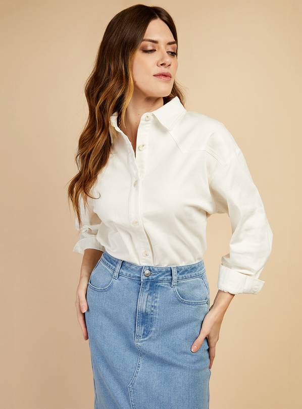 VOGUE WILLIAMS Cream Western Shirt M
