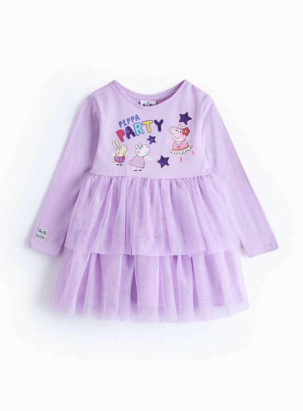 Peppa Pig Lilac Twofer Tutu Party Dress 1-2 years