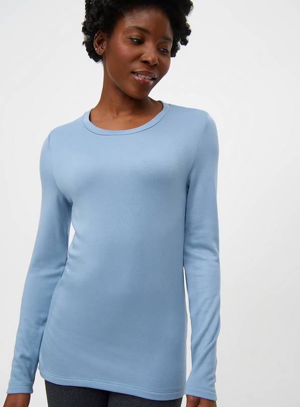 Faded Blue Maximum-Warmth Thermal Top XL