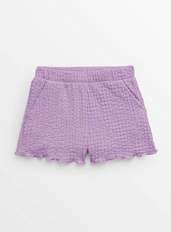 Lilac Crinkle Textured Shorts 5-6 years