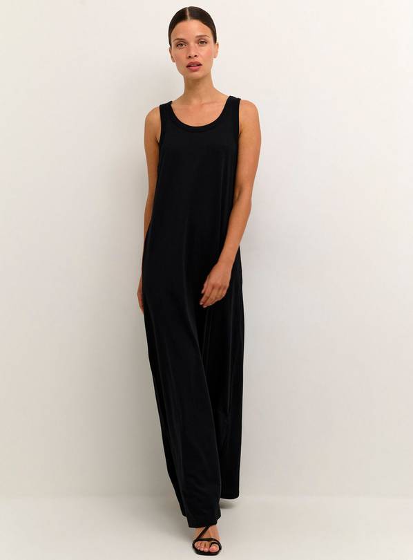 KAFFE Ditte Jersey Sleeveless Maxi Dress Black XS