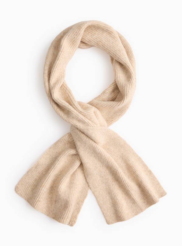 Oatmeal Premium Knitted Scarf One Size