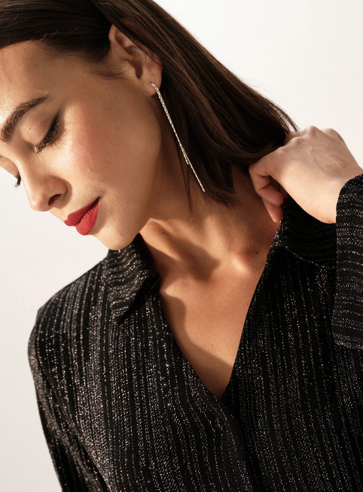 Gunmetal Shimmer Long Sleeve Co-ord Shirt 10 - Image 3 thumbnail