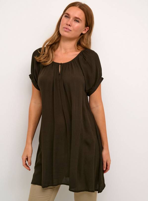 KAFFE Amber Short Sleeve Tunic Green 8