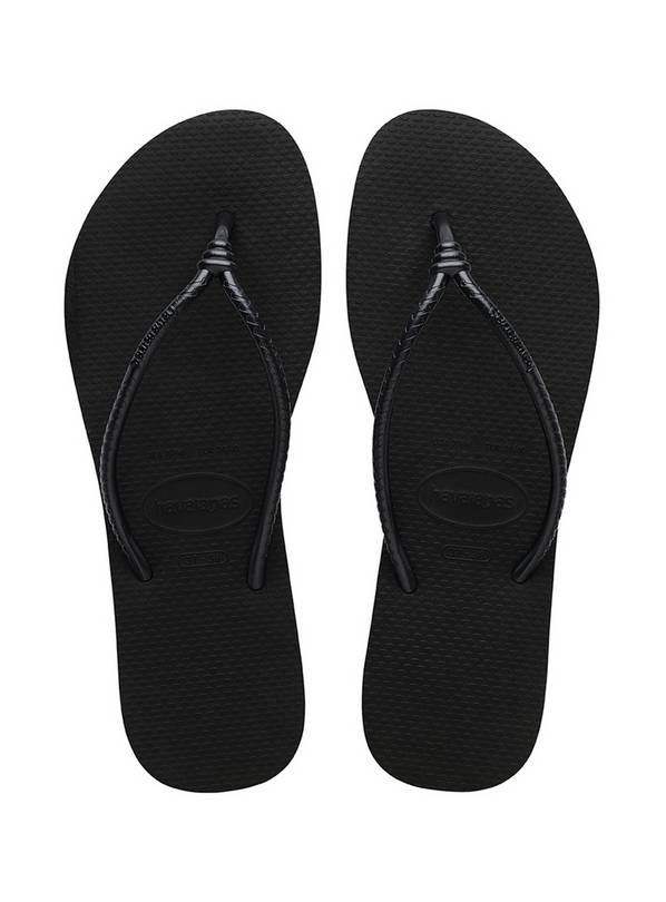  HAVAIANAS Tube Flip Flops Black 39/40