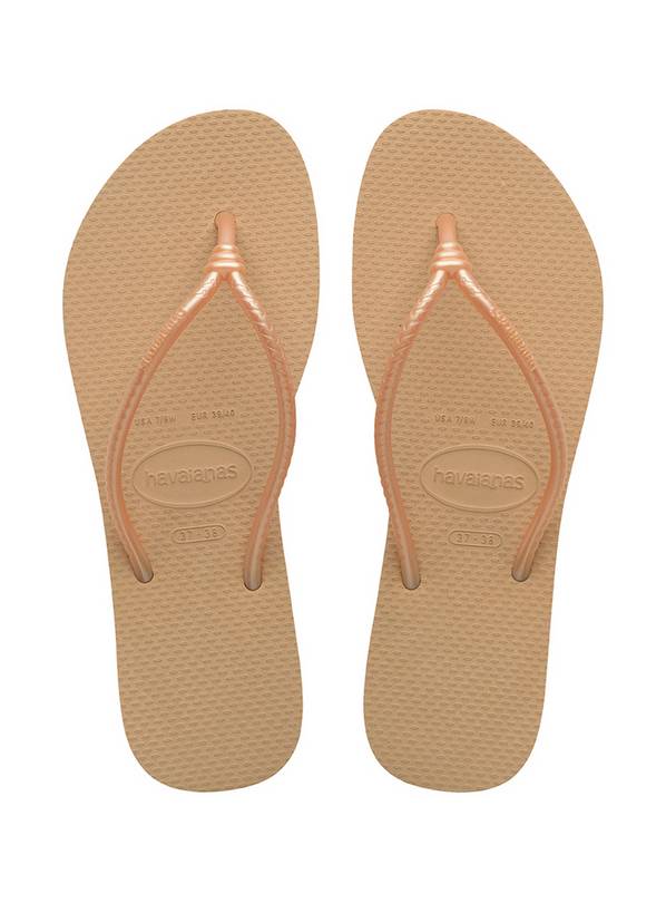  HAVAIANAS Tube Flip Flops Golden 37/38