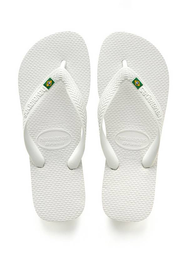  HAVAIANAS Brasil Flip Flops White 45/46