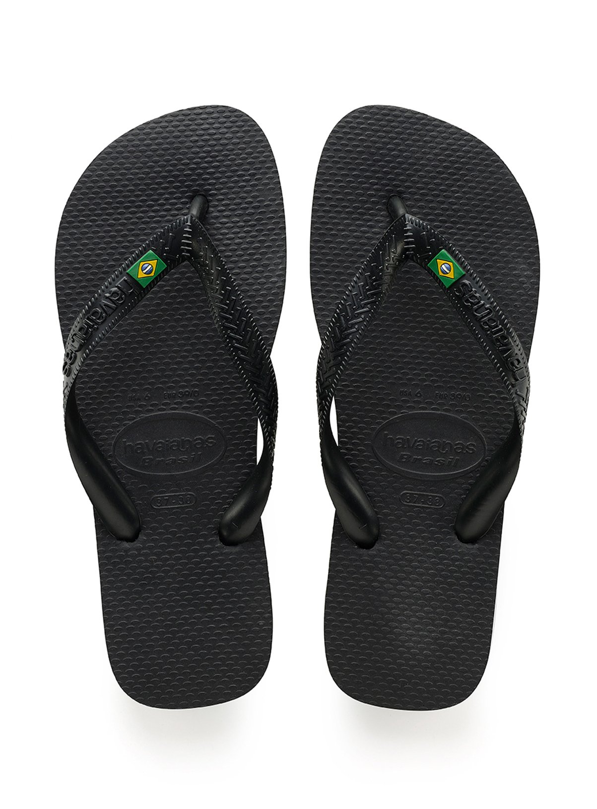 Men's HAVAIANAS Brasil Flip Flops Black