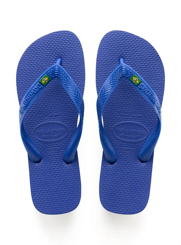  HAVAIANAS Brasil Flip Flops Marine Blue 35/36