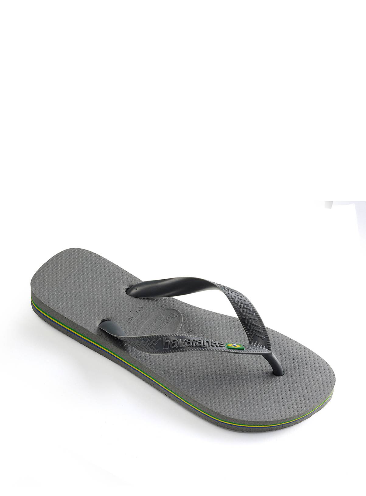  HAVAIANAS Brasil Flip Flops Steel Grey 41/42 - Image 2