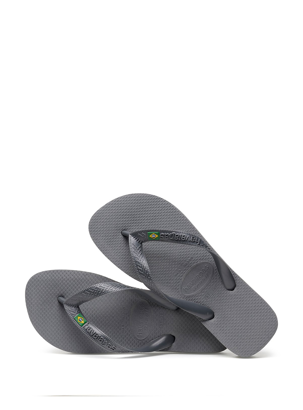  HAVAIANAS Brasil Flip Flops Steel Grey 41/42 - Image 4 thumbnail