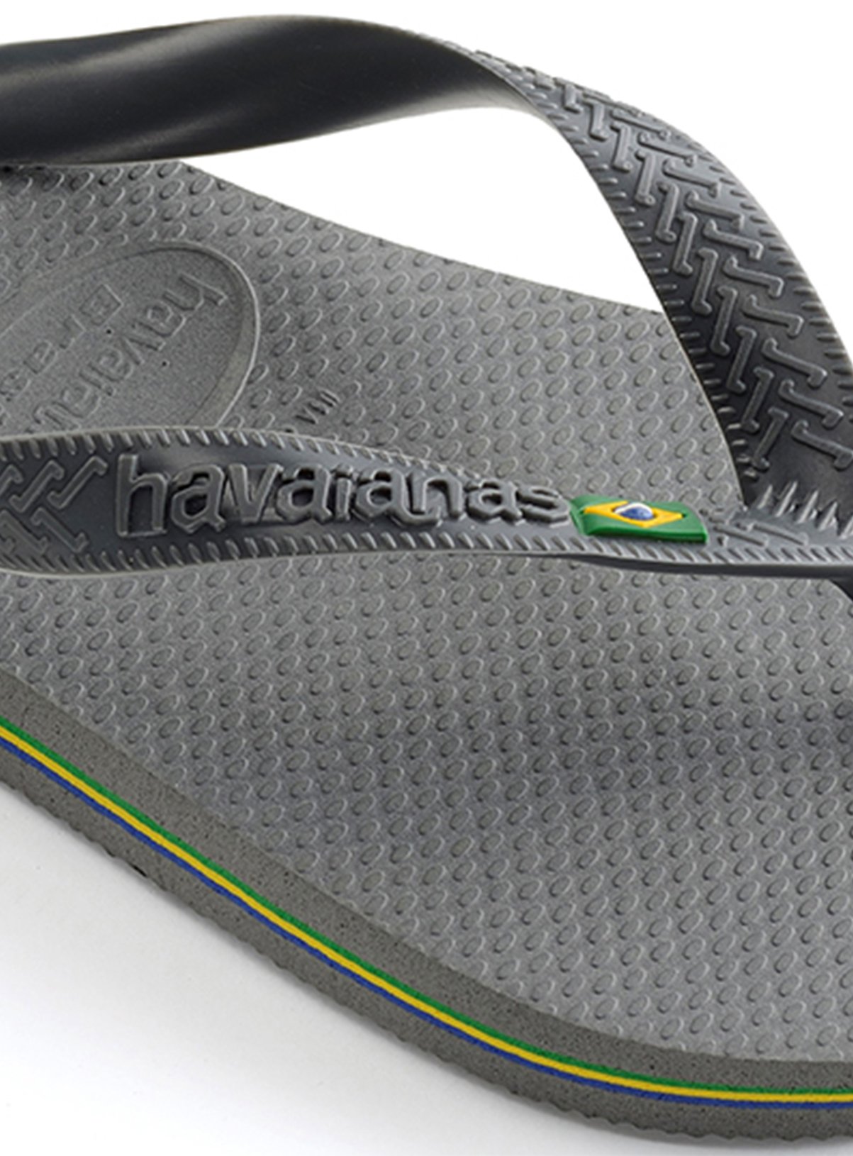  HAVAIANAS Brasil Flip Flops Steel Grey 41/42 - Image 5 thumbnail