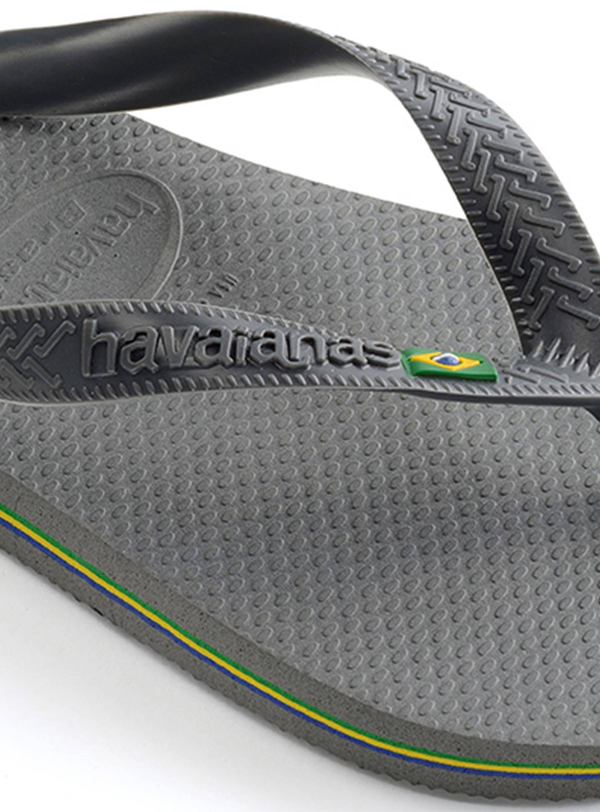  HAVAIANAS Brasil Flip Flops Steel Grey 41/42 - Image 5
