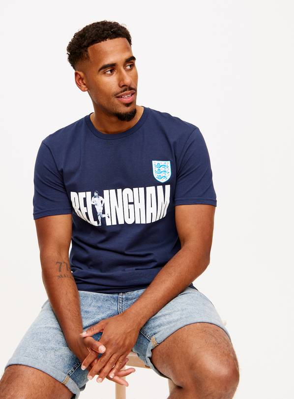 Buy Official FA Euros England Navy Bellingham TShirt XL Tshirts and