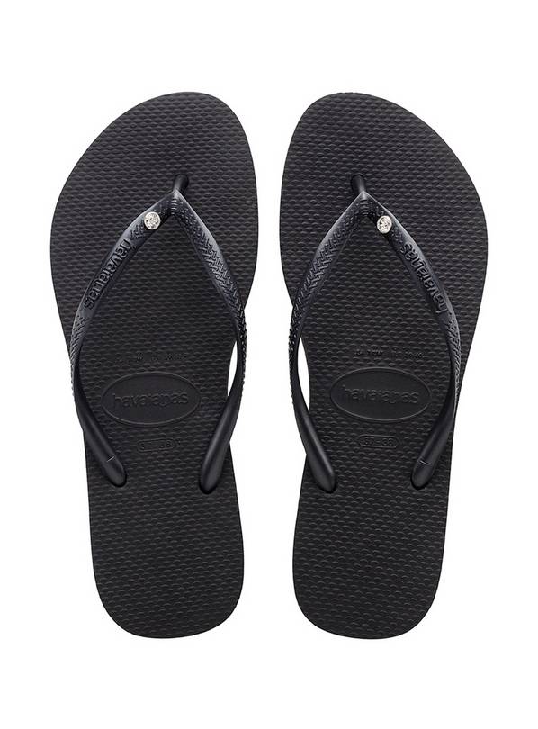  HAVAIANAS Slim Crystal Sw Ii Flip Flops Black 35/36