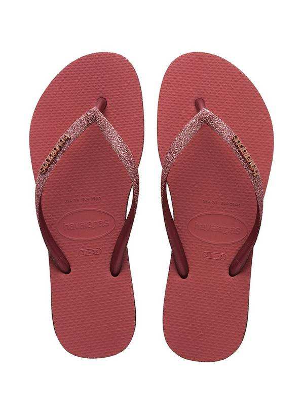  HAVAIANAS Slim Sparkle Ii Flip Flops Pink 35/36