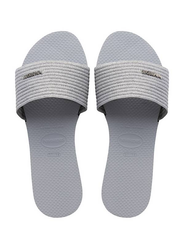  HAVAIANAS You Malta Metallic Sandals Ice Grey 41/42