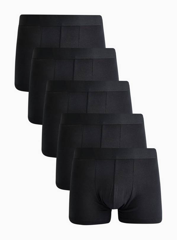Black Hipsters 5 Pack XXL