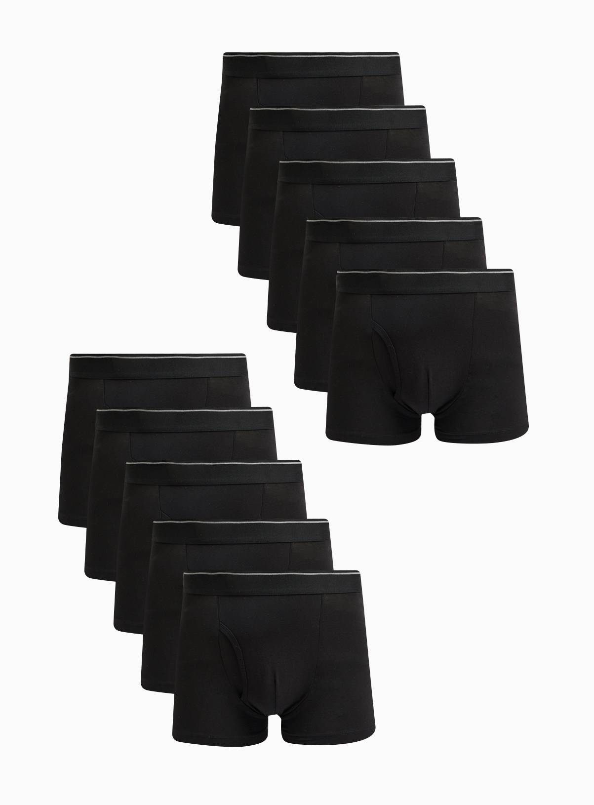 Plain Black Trunks 10 Pack S - Image 1